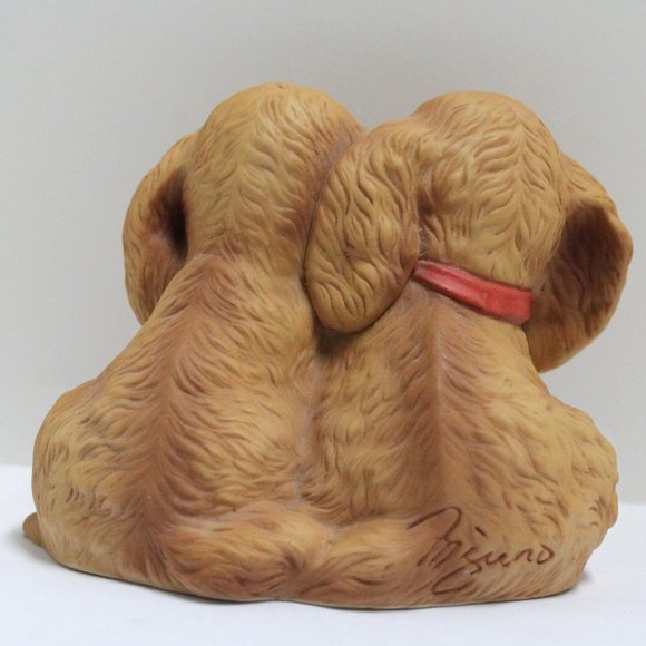 Vintage 1988 Masterpiece Porcelain by Homco Cocker Spaniels Puppy Dogs Figurine - Picture 2 of 8